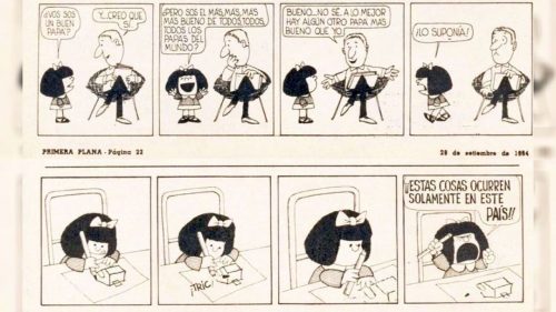 Primera publicación de Mafalda. Revista Primera Plana.